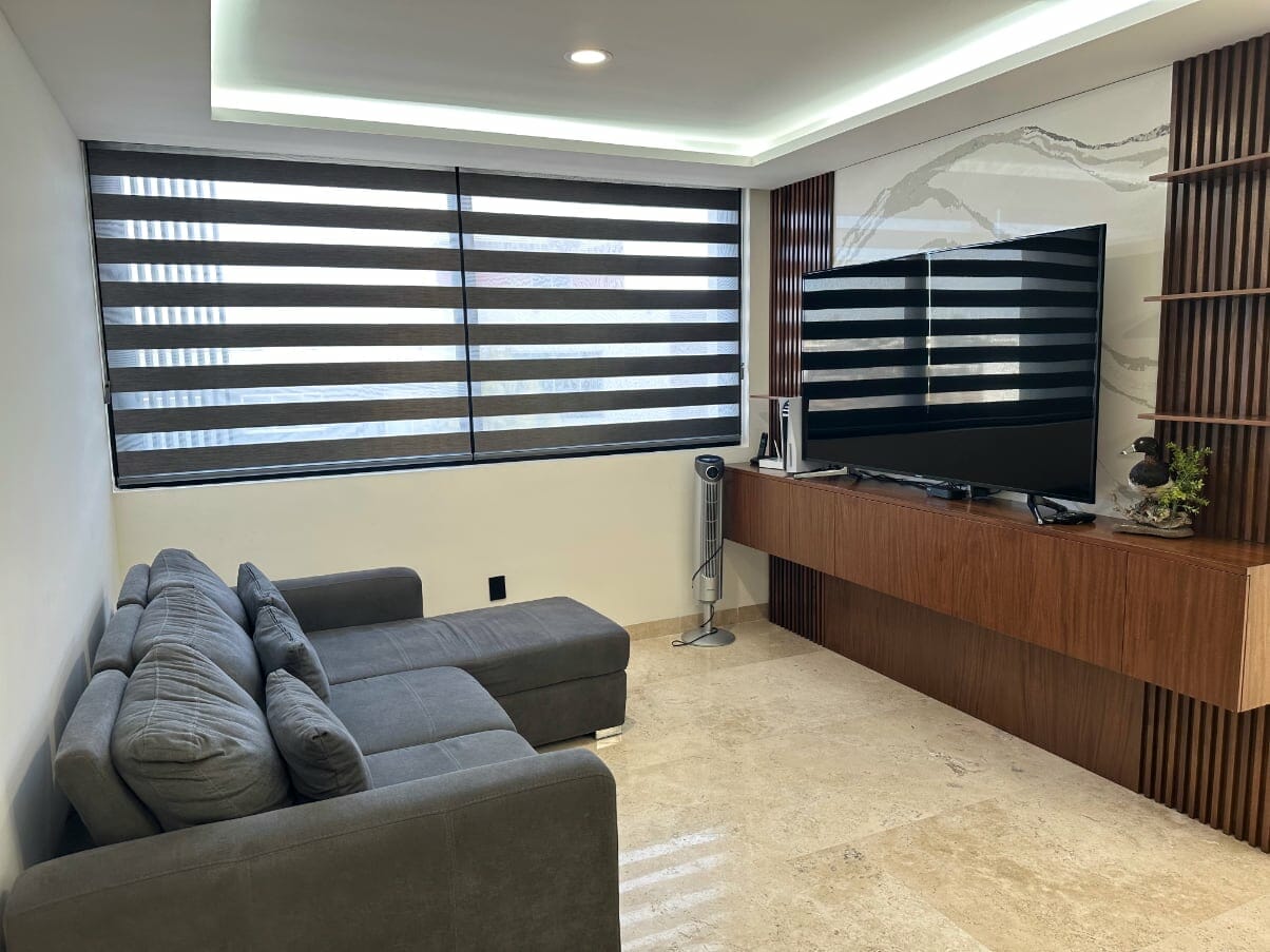 persianas sheer elegance para sala