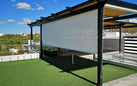 toldo vertical para jardines en zapopan