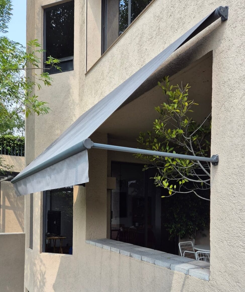 toldo 90 grados brazo recto