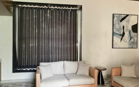 cortinas premium para una sala moderna en México