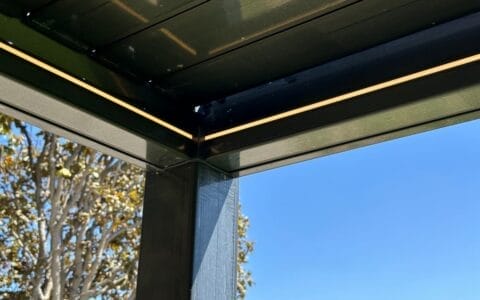 pergola luz led