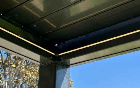 pergola luz led