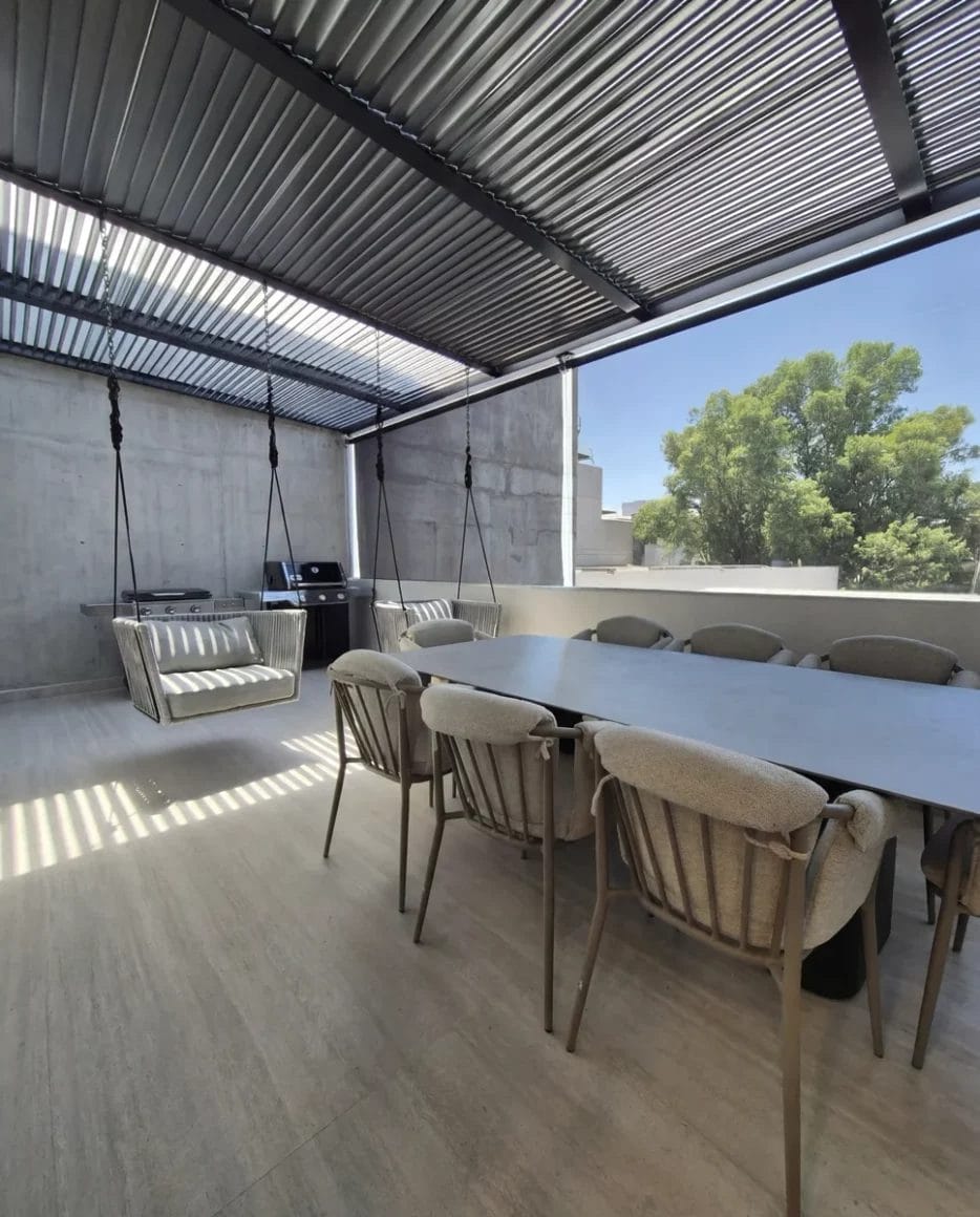toldos verticales en terraza en residencia en polanco