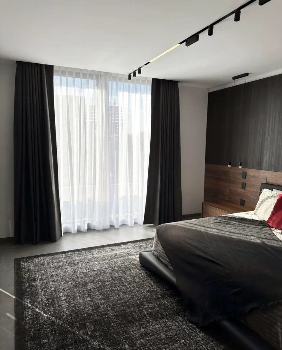 cortinas recamara en casa de lujo guadalajara