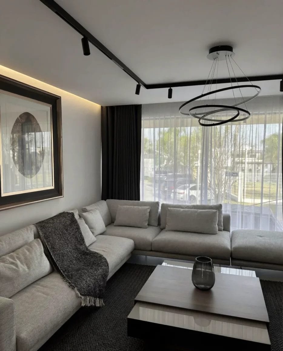 cortinas sala en casa de lujo guadalajara